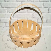 Корзинка из бука круглая декоративная