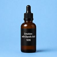 Емульсія відбілююча для обличчя з гліколевої кислотою 50G 25 мл інгредієнт для косметики і мила Мило Опт