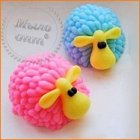 Shape silicone Sheep 3D Lux