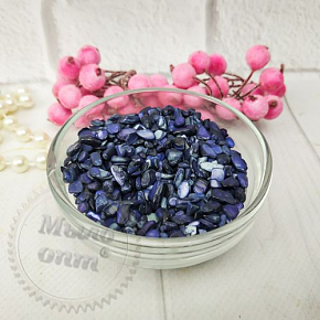 Купить Дробленый камень полированный Фиолетовый, 100 гр в Украине
