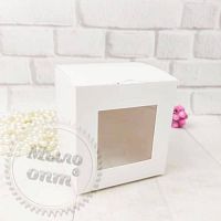 Коробка Для чашки Белая с окном описание и применение