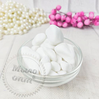 Decorative pebbles White pebbles, 600 gr