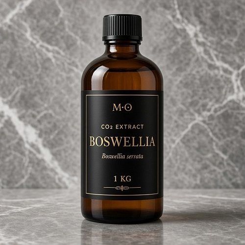 Boswellia CO2 extract 1 kg — labeled amber bottle