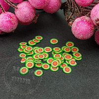 Fimo Round slices of watermelon slicing