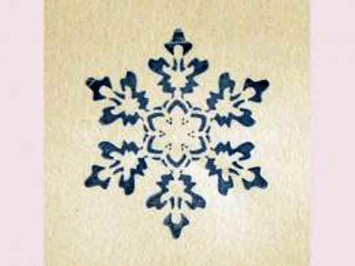 Stamp for soap Snowflake No. 2, photos, reviews, use