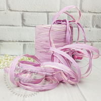 Raffia two-color Lilac, 1 m