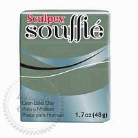 Полимерная глина Sculpey Souffle Скалпи Суфле, серо-зеленый 6343