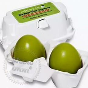 Купить Мыло-Маска косметическое с зеленым чаем Holika Holika Egg Soup Green Tea, 50 грамм в Украине