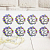 Round Stickers Wreath with Violets, photos, reviews, use