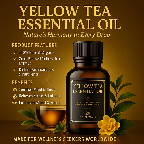 Yellow Tea essential oil, 5 ml, 491.59 UAH, rating ⭐⭐⭐⭐⭐ Milo Opt