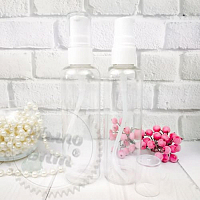 Transparent bottle Gloria with dispenser acrylic 200 ml from 10 pcs