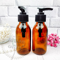 Bottle Brown 100 ml with a twist-out soap dispenser from 100 pcs