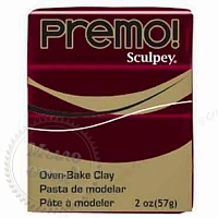 Sculpey Premo Премо (США, Полиформ), 56 г, бордо 5383