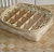 Wicker veneer basket with partitions, photos, reviews, use