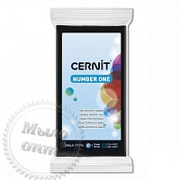 Полимерная глина Цернит Cernit (Бельгия) эконом упак. 500 г - черный, 100