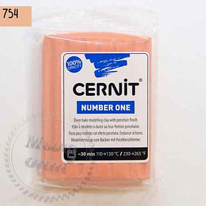 Купить Полимерная глина Цернит Cernit (Бельгия) 56г, серия Пастель, коралл 754 в Украине