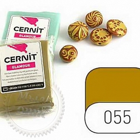 Купить Полимерная глина Цернит Cernit (Бельгия) 56 г. Гламур золото антик - 055 в Украине