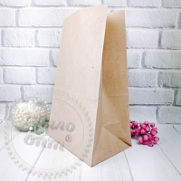 Paper bag with a large bottom from 100 pcs