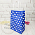 Package with polka dots Blue 15x8x21cm, photos, reviews, use