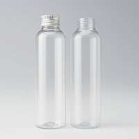 Gloria bottle 250 ml transparent with aluminum cap 10 pcs cosmetic ingredient Mylo Opt