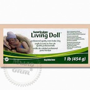Купить LivingDoll Ливинг Долл, цвет телесный BabyBebe, 454 г SuperSculpey (США) в Украине
