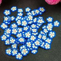 Fimo cornflower field cutting