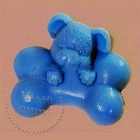 Силиконовая форма Щенок с косточкой, 3D