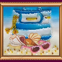 Magnet kit for embroidery with beads On the beach