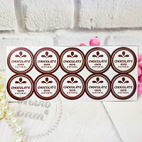 Round Chocolate Stickers