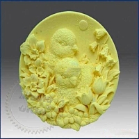 Силиконовая форма 3D Цыплята