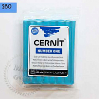 Polymer clay Cernit Cernit (Belgium) 56g, Pastel series, blue turquoise 280