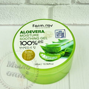 Купить Aloe Vera Moisture Soothing gel 100% FarmStay в Украине