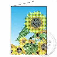 Sewn blank for embroidery with beads for passport cover