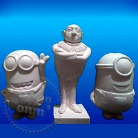 Гіпсова іграшка-розмальовка 3D Міньйони
