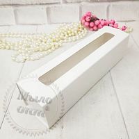 Купить Коробка Macaron Белая с окном в Украине