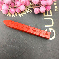 Sealing wax with a wick Scarlet