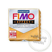 Полимерная глина FIMO Effect, металлик золото