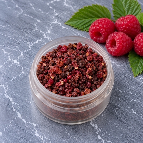 Raspberry scrub 1 kg Mylo Opt global supplier Raspberry scrub 1 kg cosmetic ingredient Mylo Opt