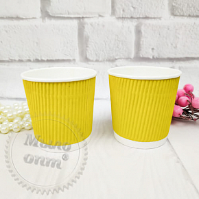 Купить Бумажный стаканчик Желтый от 5 шт в Украине
