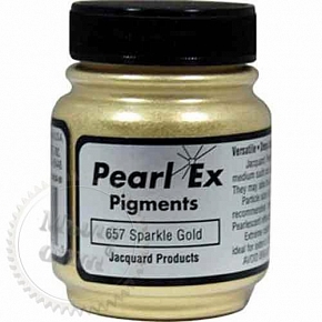 Купить Пигмент Перлекс Pearl Ex (США)имитация металла,искрящееся золото 657,большая заводская упаковка в Украине