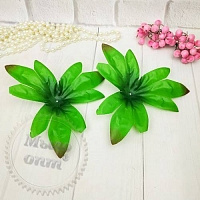 Lining sheet Peony 9, 14 cm green with brown
