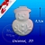Plaster cast figure Snowman 2D, photos, reviews, use