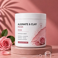 Alginate-clay mask Rose 1 kg cosmetic ingredient Mylo Opt