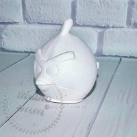 Plaster figurine Bird round