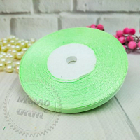 Satin ribbon 0.6 green 100 m