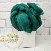 Felting wool Dark green, 25 gr