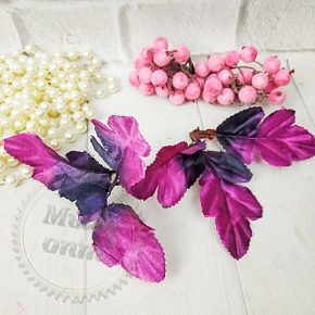 Купить Лист хризантемы осенний 3-ка, пурпурный в Украине