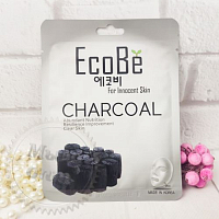 Тканевая маска EcoBe Charcoal Mask