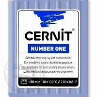 Полимерная глина Цернит Cernit (Бельгия) 56 г. NumberOne серо-голубой 223