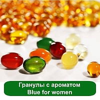 Granules with aroma Blue for women 1 kg cosmetic ingredient Mylo Opt
